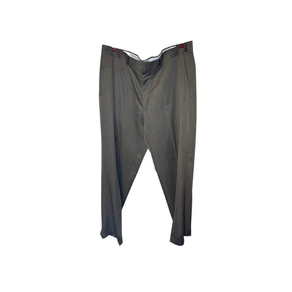 Haggar Men's Dress Pants Classic Fit Flat Front‎ Straight Leg Tan Sz.40X32 NWT